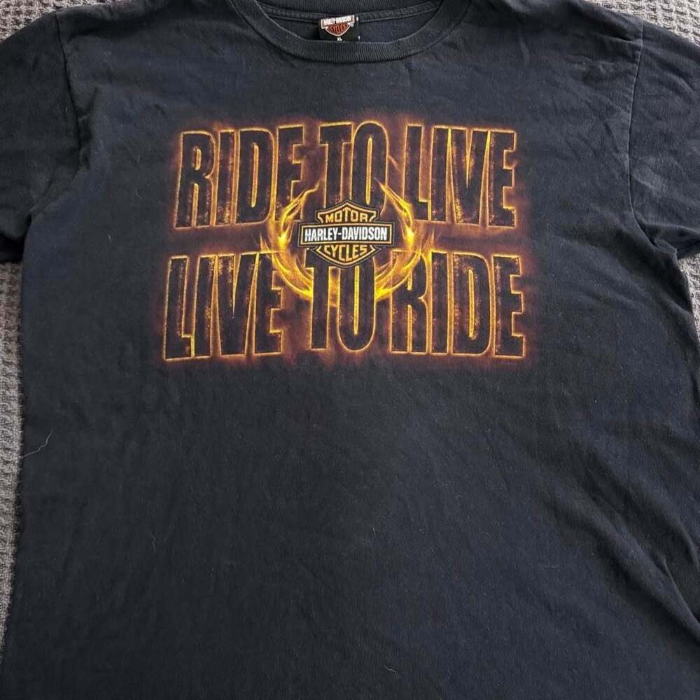 Harley-Davidson Ride to Live Live to Ride T-Shirt XL Mid America Columbia MO